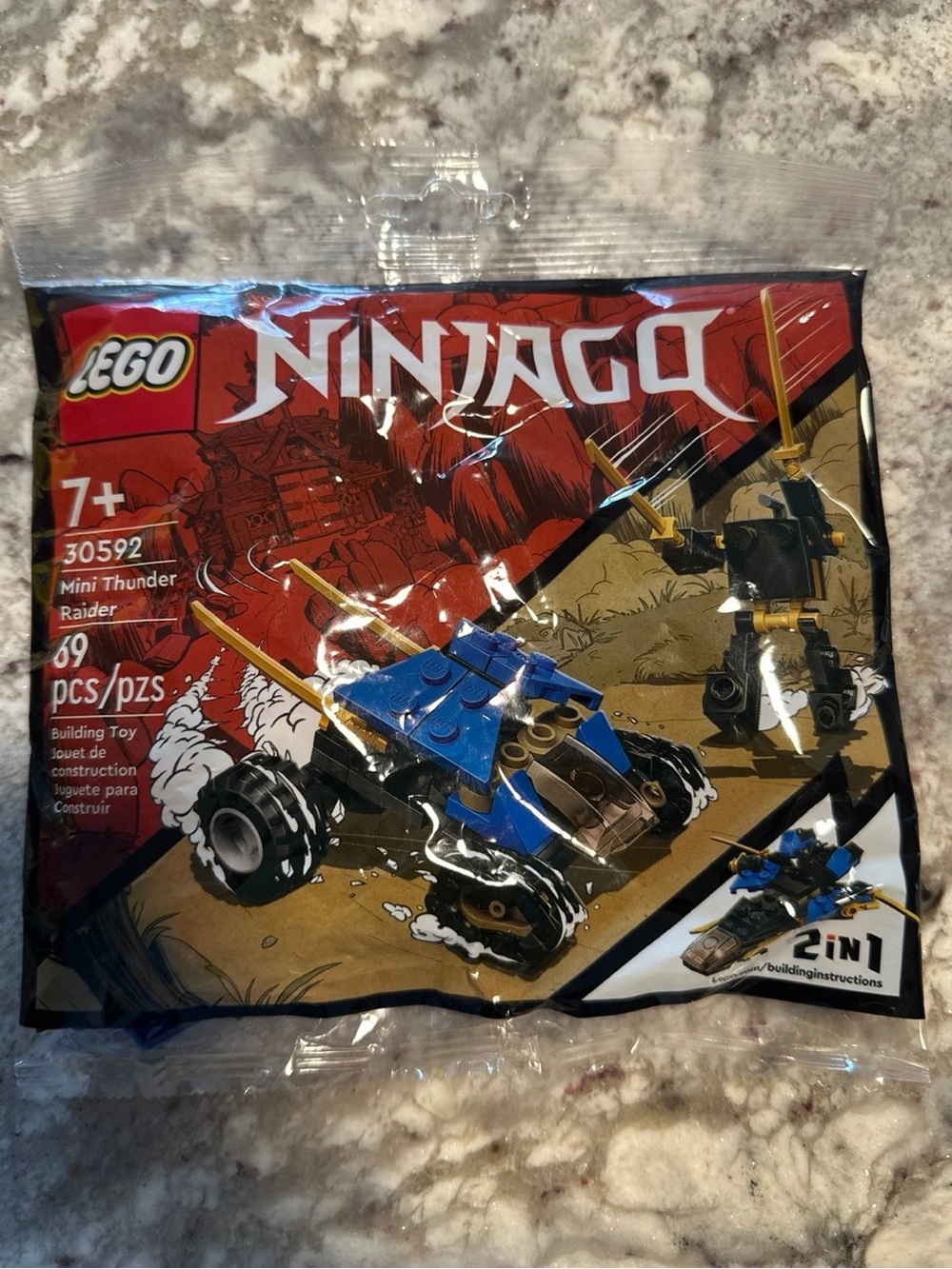 LEGO NINJAGO 30592 Mini Thunder Raider Building Toy 69 pcs